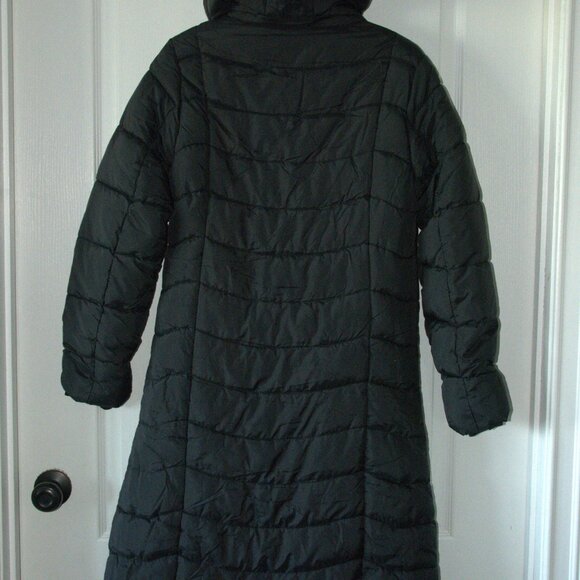 Red Marine Women's sz Medium Black Long  Puffer Jacket - Picture 5 of 10